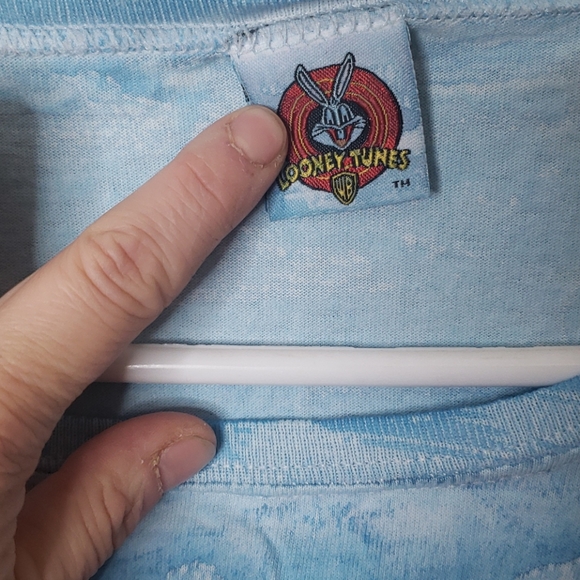 Looney Tunes Vtg Tweety Cloud Shirt - Picture 2 of 3